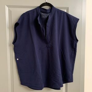 Navy Rafaela Scrub Top